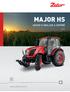 MAJOR HS NÁVOD K OBSLUZE A ÚDRŽBĚ 1/2017. Traktor je Zetor. Od roku 1946.