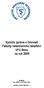 Výroční zpráva o činnosti Fakulty veterinárního lékařství VFU Brno za rok 2009