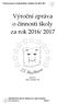 Výroční zpráva o činnosti školy za rok 2016/ 2017
