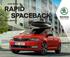 1 Nová ŠKODA RAPID SPACEBACK PŘÍSLUŠENSTVÍ