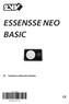 ESSENSSE NEO BASIC. Instalace a Návod k obsluze