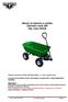 Návod na obsluhu a údržbu Zahradní vozík 200 Obj. číslo SA042