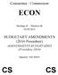 Committee / Commission ECON. Meeting of / Réunion du 03/09/2015. BUDGETARY AMENDMENTS (2016 Procedure) AMENDEMENTS BUDGÉTAIRES (Procédure 2016)