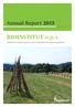 Annual Report BIOINSTITUT o. p. s. Institute for Organic Agriculture and Sustainable Landscape Management