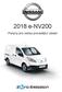 2018 e-nv200. Pokyny pro osoby provádějící zásah