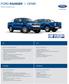 FORD RANGER I CENÍK XLT. Wildtrak. Limited. Platné pro skladové vozy. Navíc oproti výbavě XL: Výbava standardně obsahuje: Navíc oproti výbavě XLT: