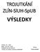 VÝSLEDKY. Termín: Místo: Zlín, 25m, 6 drah Pořadatel: Plavecký klub Zlín Všechny časy měřeny zařízením SWIMMTIME. Jiří Šup Vrchní rozhodčí