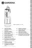 GARDENA BG RO TR HR UA SLO RUS GR SK CZ H PL. 6000/ 5 automatic Art. 1476