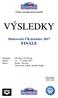 VÝSLEDKY. Mistrovství ČR družstev 2017 FINÁLE. Český svaz plaveckých sportů