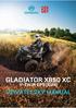 GLADIATOR X850 XC V-TWIN EPS [EU4] UŽIVATELSKÝ MANUÁL