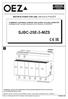 INSTRUCTIONS FOR USE, NÁVOD K POUŽITÍ COMBINED LIGHTNING CURRENT AND SURGE VOLTAGE ARRESTER SJBC-25E-3-MZS