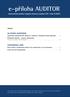 e příloha AUDITOR elektronická příloha časopisu Komory auditorů ČR číslo 9/2009