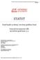 STATUT. Fond fondů vyvážený, otevřený podílový fond Generali Investments CEE, investiční společnost, a.s. STATUT