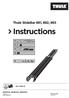 Thule SlideBar 891, 892, 893. Instructions ISO E , , C