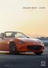 MAZDA MX-5 CENÍK PLATNOST OD