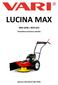 LUCINA MAX BDR-620B / BDR-620. Víceúčelová bubnová sekačka
