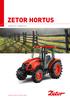ZETOR HORTUS HORTUS CL, HORTUS HS. Traktor je Zetor. Od roku 1946.