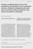 Keywords Substance use Children Adolescents Pregnant women Czech Republic. Submitted 5 November 2018 Accepted 23 November 2018