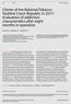 Clients of the National Tobacco Quitline Czech Republic in 2017: evaluation of addiction characteristics after eight months in operation