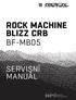 ROCK MACHINE BLIZZ CRB BF-MB05 SERVISNÍ MANUÁL