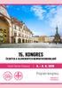 15. KONGRES. Program kongresu. Hotel Clarion Olomouc ČESKÝCH A SLOVENSKÝCH DERMATOVENEROLOGŮ.