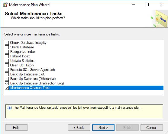 V tomto příkladu jsme se rozhodli uchovávat zálohy logů 3 dny 1) V SQL Management Studiu spustíme vytvoření tzv.