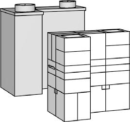 Délka tahu 3,15 m, 2 Čistící otvory ve dně (D = 150 mm) Šířka 539 mm, Výška 719 mm, Hloubka 524 mm, Výkon 3,8 kw Hmotnost: 215 kg, Vstupní hrdlo D = 180 mm (vnitřní) Výstupní hrdlo D = 160 mm