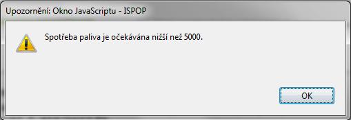 Spotřeba kapalných paliv se ve formuláři uvádí v tunách. Např.