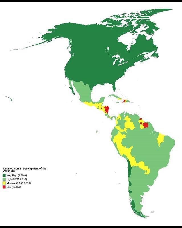 5.5 v Americe Amerika, stejně tak, jako Asie je velmi různorodá v, nejvyspělejším státem na americkém kontinentu jsou Spojené Státy Americké následované Kanadou, Chile, Argentinou Barbadosem a Bahamy