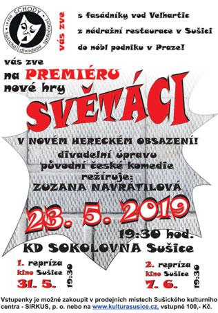 Dva akordeony, kytara, dvě flétničky, dvoje housličky a dva kontrabasy (za nimiž stojí kla- víristka a saxofonista) spolu se sóly houslí primáše J. Pelecha ještě umocnili příjemnou atmosféru večera.