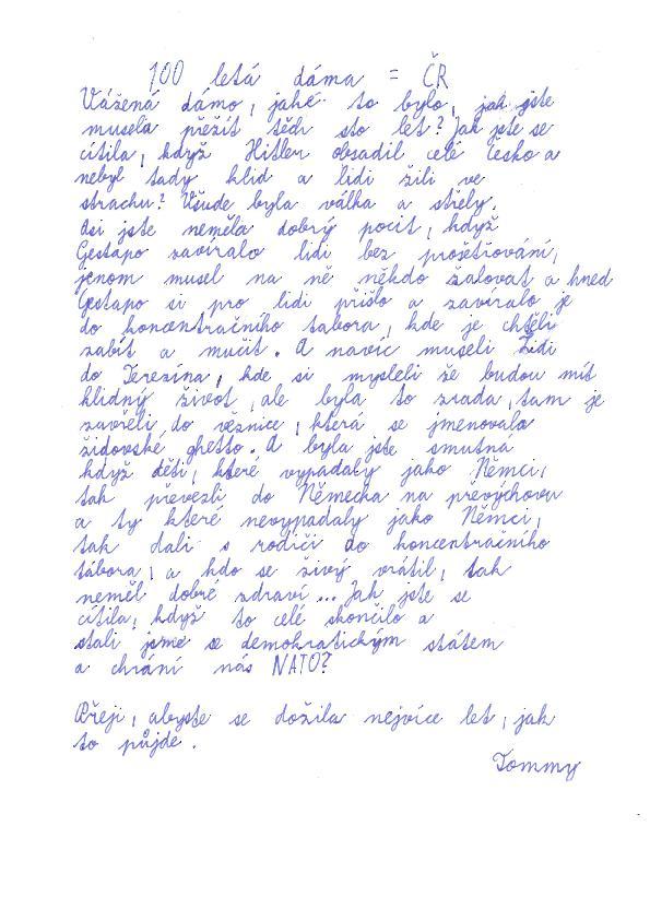 Masaryk. Třída 5.