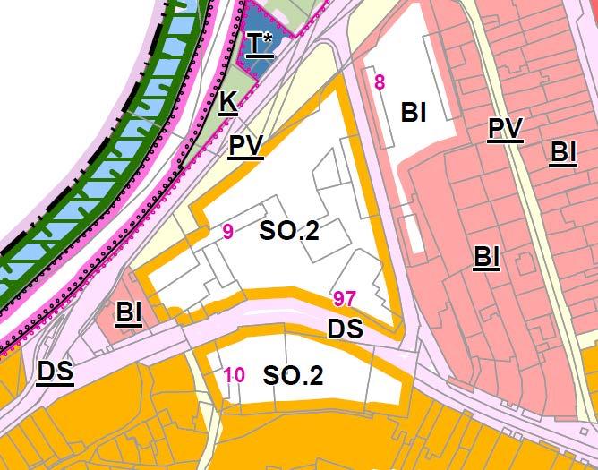 Nový územní plán města otevření komunikace přes areál pivovaru důraz na funkční a prostorovou integraci dosud rozdělené místní části