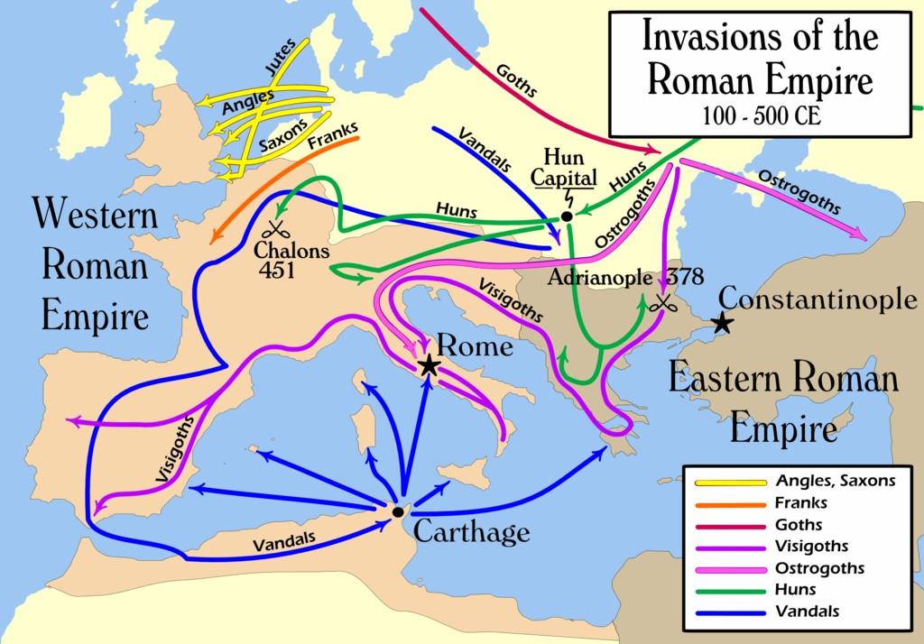 Expanze Germánů (300-1000)