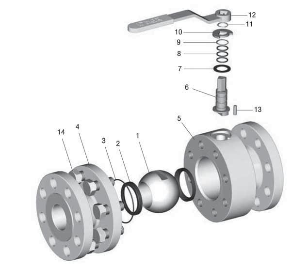 KULOVÝ KOHOUT PRO PLYN, PŘÍRUBOVÝ PN 63/100 BALL VALVE FOR GAS, FLANGED TYPE PN 63/100 K85 111 563/5100 WK 5b Barva nátěru tělesa /Color of body paint žlutá /yellow Použití / Application Plynové sítě