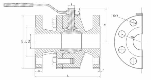 Tabulka základních rozměrů / Chart of main dimensions PN DN D1 D0 d0 Dz g f L H a s N Kvs kg bar mm m 3 /h 63-100 15 45 75 4 105 20 2 165 54 11 fasolka 4 14,7 6 35-100 20 58 90 18 130 22 2 190 63 11