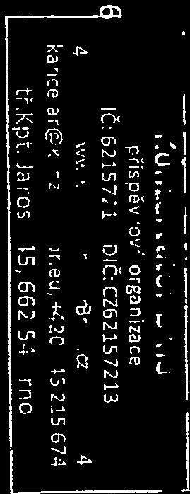 č:CZ6215713 4 w. ;orno. 4 ce ar7 )reu; 420 515 215 674 L Jaroš 15, 662 04 3rno Obsah 1 Plnění úkolů v oblasti hlavní činnosti 3 1.1 Konzervatoř 3 1.