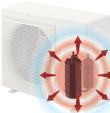 Jednotka pro akumulaci tepla, která zajišťuje nepřetržité vytápění a funkci rychlého ohřevu.