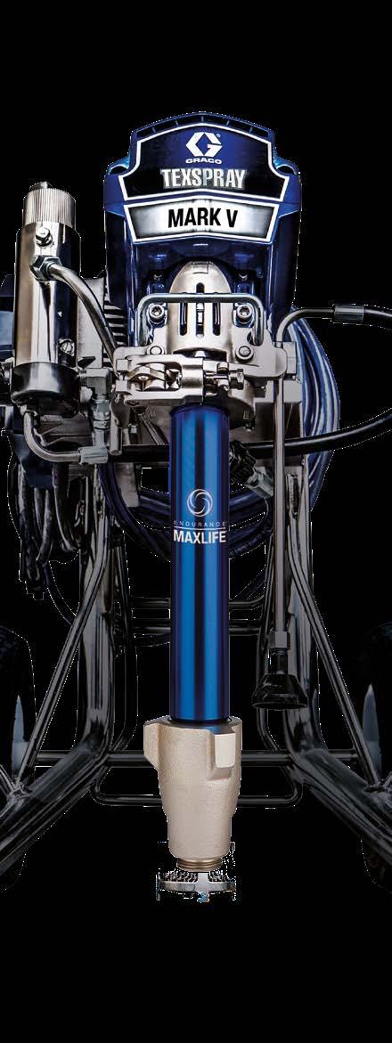 Čerpadla Endurance Vysoká odolnost Není nic lepšího než airless stříkací zařízení MARK společnosti Graco Airless stříkací zařízení na stěrkové hmoty společnosti Graco zaručuje flexibilitu na