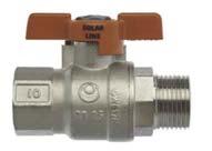 4107,80 Kulový kohout FF pro solární systémy TM2330SUN Tmax = 180 C 1/2" 3/4" 1" 265,70 358,40 543,80 výrobce: TIEMME Itálie Kulový kohout MF pro solární