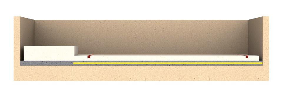 srovnané do požadované vodorovnosti +/- 2 mm v celém obvodu. 2) Provedení betonáže do obvodového bednění provedení základové desky viz výše.