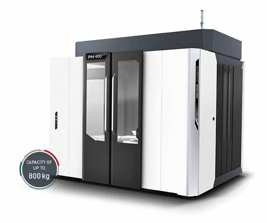 Automatizace 13 S nosností až 800 kg je PH 400 v portfoliu DMG MORI ideálním doplňkem kruhového zásobníku palet pojené chytré výroby.