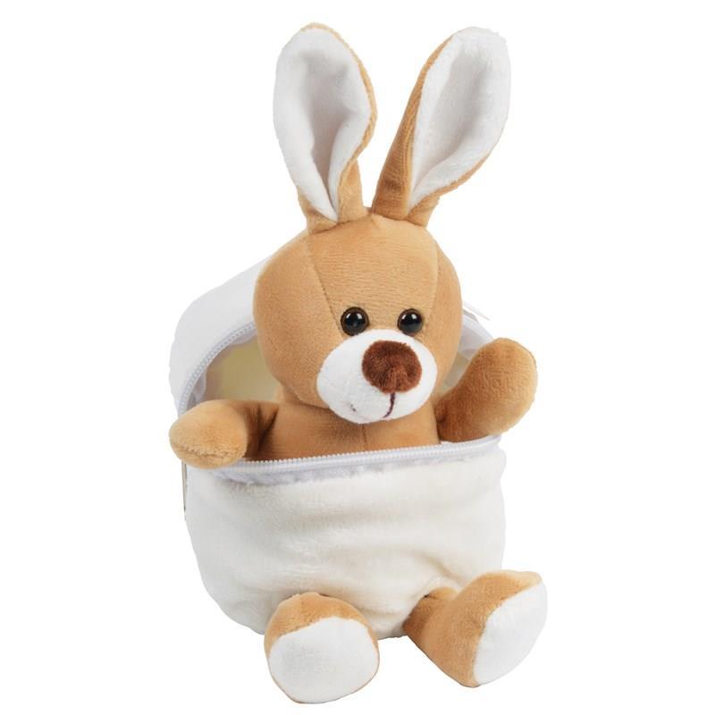 Plyšová hračka Králík S190504 Plyšová králík s měkkou kožešinou, uvnitř plyšového