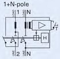 a) 2-pólový, typ A, I n do 40 A, I cn = 6 ka, charakteristika G, napěťově závislý, se signalizací hodnoty reziduálního proudu b) 4-pólový, typ A, napěťově závislý, In do 32 A, Icn = 6 ka, Obr.