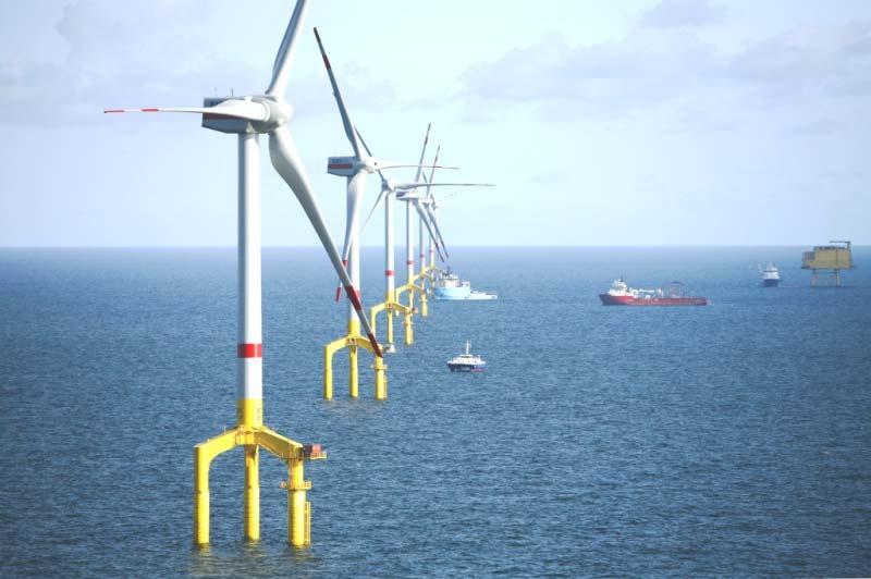Část programu týkající se turbín a struktur na moři (projekty v německém a belgickém Severním moři) patří k oblastem, v nichž došlo k největšímu pokroku: byly provedeny projektové studie a průzkumy