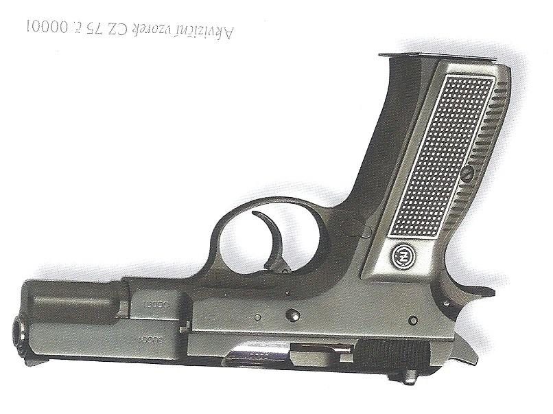 2.1.22 Pistole CZ 75 Vývoj této revoluční zbraně začal v roce 1969 na základě poněkud nejasné poptávky západních zahraničních zákazníků po obrané pistoli na výkonný náboj 9 mm Parabellum (9x19 mm).
