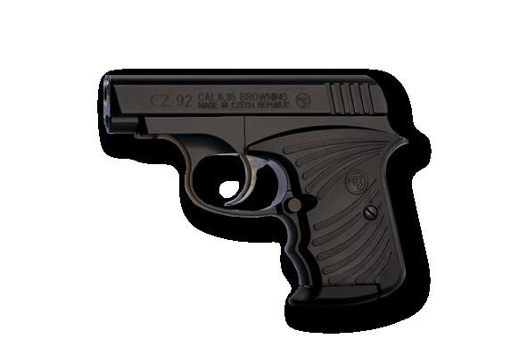 c) SUBCOMPACT 2.2.21 Pistole CZ 92 Jedná se o inovovaný model ČZ vz. 45. Tělo CZ 92 je vyrobeno z hliníkové slitiny. Hlaveň je vrtaná a kovaná. Závěr je frézovaný a střenky jsou plastové.