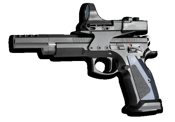 2.2.28. Pistole CZ 75 TS ORANGE Pistole CZ 75 TS Orange je další sportovní pistolí z České zbrojovky Uherský Brod. Toto provedení má oranžové střenky z hliníku a oranžovou patkou zásobníku.