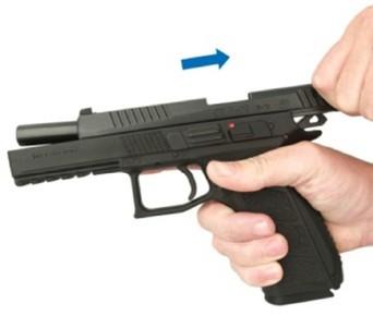 3.5 Popis funkce pistole CZ P-09 Základní funkcí pistole je vystřelení střely na zamířený cíl.