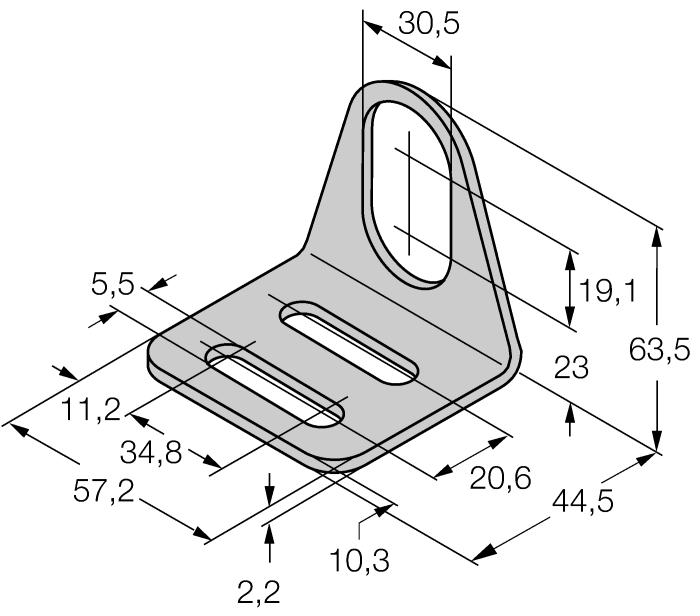 Příslušenství MW-30 6945005 Montážní úchytka pro závitová pouzdra; materiál: nerez A2 1.