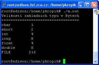 Pozn. typ FILE je definován v hlavičkovém souboru stdio.